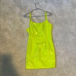 Neon Yellow Mini Dress
